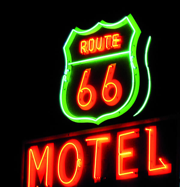 Route 66 neon Logo